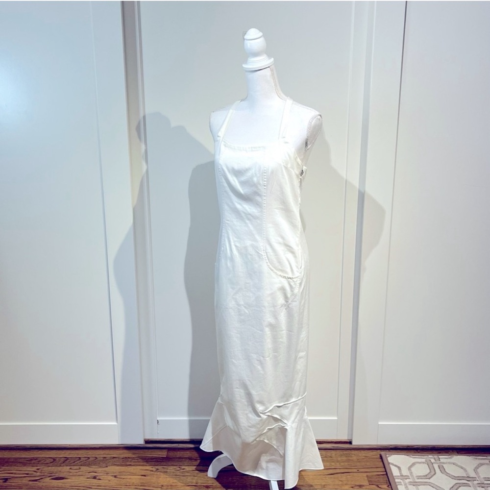 Marithe Francois Girbaud White Maxi Dress